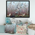 thumbnail image 3 of Designart 'Chinoiserie With Peonies and Birds XI' Traditional Framed Art Print, 3 of 4