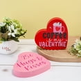 thumbnail image 3 of olkpmnmk Clearance,Heart Shaped Wooden Love Sign Tabletop Centerpiece Decor Love Wooden Decor Valentine's Day Wedding Table Decor Valentines Day Table Centerpiece Sign Love Confession Orn,Clearance, 3 of 6