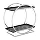 thumbnail image 2 of Organizador de baño, organizador de maquillaje de encimera, fácil de instalar, 2 niveles de almacenamiento Plateado negro, 2 of 9