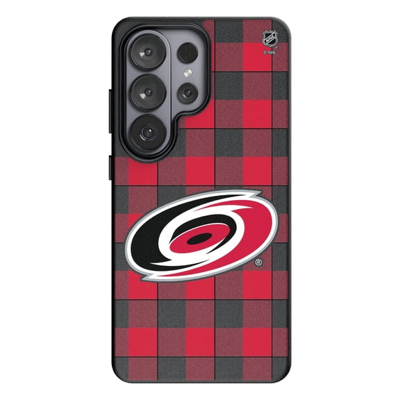 Keyscaper Carolina Hurricanes Plaid Galaxy Magnetic Bump Case