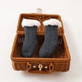 thumbnail image 4 of SUNSIOM Infant Baby Lamb Floor Socks Solid Color/Contrast Color Baby Winter Warm Thick Knit Crew Socks, 4 of 4