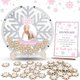 thumbnail image 1 of Libro de visitas para baby shower con forma de copo de nieve con marco de 30 cm, 1 of 7