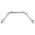 thumbnail image 2 of Paxon 13/16" Double Bay Window curtain rod Adjustable 20"-36", 38"-72" - Antique Brass,(ABay-66-4D), 2 of 4