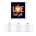 thumbnail image 3 of Cozy Flannel Blanket - Soft & Warm Perfect for Sofa Travel & Bed - Stylish Print Design with Pumpkin & Fall Theme, 3 of 5