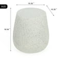 thumbnail image 5 of Adeco  Indoor Outdoor Lightweight Concrete Side Table 17.4*15.3*15.3, 5 of 5