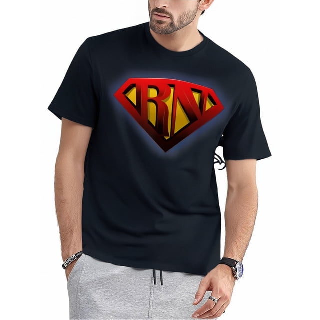 Camiseta de mujer con la frase "Super Nurse RN superhero"