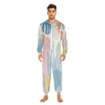 thumbnail image 2 of IAUYY Unisex Adult Onesie Pajamas Ultra-Soft Crystal-Soft Fabric, Halloween Adult Onesie Pajamas Adults,With a Zipper Plus Size Onesie Pajamas, Kitten Swimming, 2 of 7