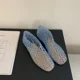thumbnail image 1 of 2024 Verano Nuevos Zapatos de gelatina para mujer Zapatos de playa huecos Sandalias de diseñador con punta redonda Cómodas sandalias planas de gelatina de malla transparente para mujer, 1 of 5