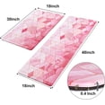 thumbnail image 3 of Pink Kitchen Rug Set of 2 Marble Anti Fatigue Mats for Kitchen Floor Kitchen Rugs Non Slip Washable Modern Comfort Standing Cushioned Kitchen Rugs and Mat Abstract, 17'''' x 30'''' + 17'''' x 47 '''', 3 of 6
