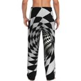 thumbnail image 3 of Balery 3D Vortex Illusion print Men's Pajama Pants,Ultra Lightweight Pjs,Lounge Pant-X-Large, 3 of 9