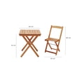 thumbnail image 3 of Kit Mesa de Madera y 2 Sillas Plegables Merkatari Veneza Polisten, 3 of 5