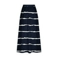 thumbnail image 5 of WXLWZYWL Women's Linen Maxi Skirt with Pockets - Floral Print Casual Elastic Waistband Flared Long Skirt 2024 Fall Fashion, 5 of 5