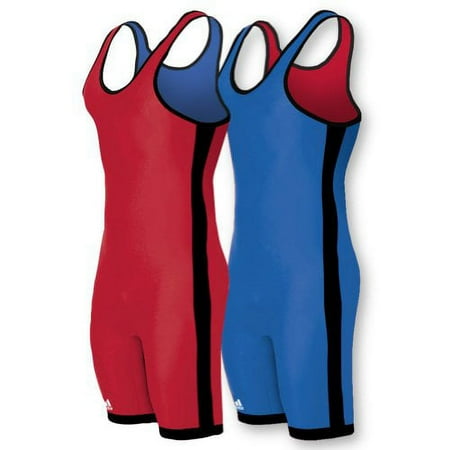 UPC: 0818423010779 | adidas Wrestling Reversible Singlet 3X-Large Red/Royal