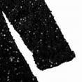 thumbnail image 6 of WTXUE Women's Trendy Casual V Neck Real Sequin Tops Long Sleeve T Shirt Fashion Plus Size Tops Fall Shirts Glitter Pullover Sparkly Party Blouse Loose Tunic Tops Black L, 6 of 9