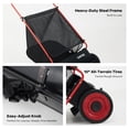 thumbnail image 2 of Wisykoke Push Lawn Sweeper, 26" Width with 4 Fast-Spinning Brushes, 7 Cu. ft Large Capacity Lawn Sweeper, Steel Frame & Adjustable Height, for Grass, Leaves & Debris, 2 of 8