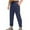 Navy(New), variant on PNTUTB Men's Relaxed Solid Color Elastic Waistband Pants with Pockets and Drawstring Lightweight Athletic Pants