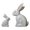 Light Brown, variant on KGJQ 2Pcs Distressed Rabbit Statue, Vintage Bunny Figurines, Easter Bunny Decorations, Rustic Wooden Rabbit Sculptures for Home Farmhouse Mantel Tabletop Shelf Decor