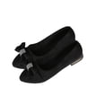 thumbnail image 5 of Viluyesy Womens Suede Ballet Flats, Pointed Toe Slip On 2026 Fashion Shallow Casual Office Dressy Shoes Black US6, 5 of 9