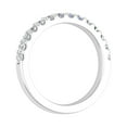 thumbnail image 2 of 1/2 Carat Round Diamond Wedding Band Ring in 14K White Gold (Ring Size 10.5), 2 of 5