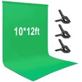 thumbnail image 1 of Andoer 3 * 3.6m/ 10 * 12ft Photography Background Screen Portrait Photography Backdrops Photo Studio Props Durable Washable Polyester-cotton Material with 3 Backdrop Clamps, 1 of 7