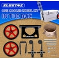 Upgraded Cooler Wheel Kit for Yeti/RTIC/Igloo Coolers Wheel Spacing up
