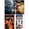 Assorted 4 Pack DVD Bundle: Jurassic World, Ben Hur, Oceans Eleven, The Producers