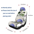 thumbnail image 4 of Naloa Vintage Flower Car Seat Covers 2PCs Front Car Seat Covers Universal fit for Most Cars SUVs and Trucks - 2 PCS, 4 of 5