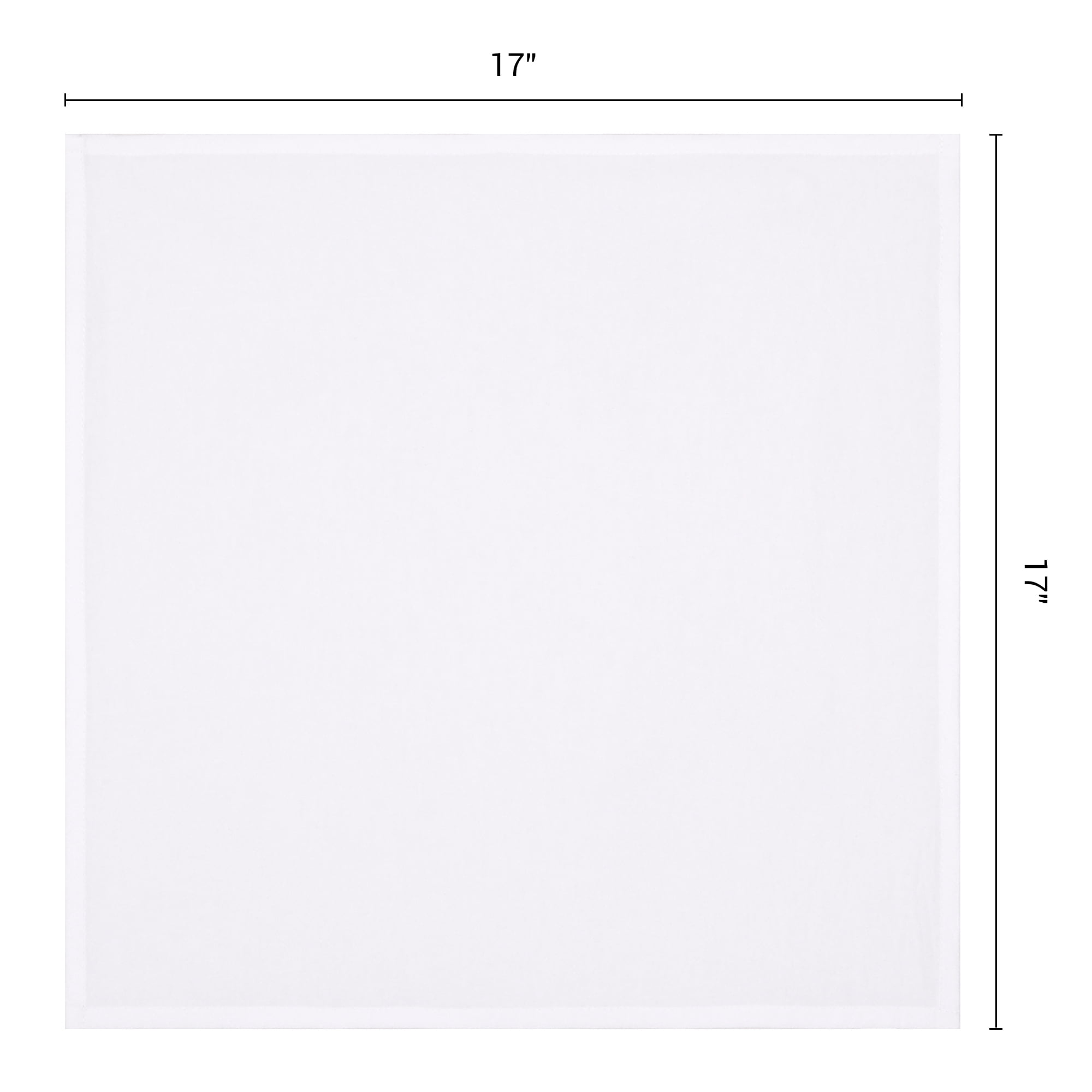 Unique Bargains 12Pcs Cotton Washable Reusable Events Cloth Napkins White 16x16inch