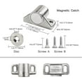 thumbnail image 3 of 4 Pieces Silver Magnetic Closet Door Catch Magnetic Latches With Screws Magnetic Closet Cabinet Closet Strong Magnet For Sliding Door Drawers Magnetic, 3 of 6