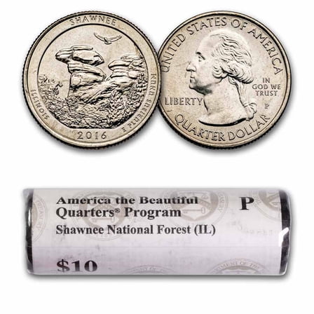 2016-P ATB Quarter Shawnee National Forest 40-Coin Roll BU