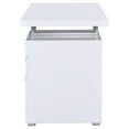 thumbnail image 5 of DeeHome White 3-drawer Reversible Office Desk, 5 of 9