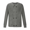 thumbnail image 3 of Lilgiuy New Men's New Casual Knit Cardigan Novelty Sweater Jacket Long Sleeve Hoodless Casual Outwear & Jackets for New Year Christmas, 3 of 4