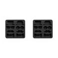 thumbnail image 4 of Matsuzay Gentleman Ice Cube Silicone Mold Self-Assembly Baking Desktop Fondant Mould Non-Stick Cooking Beard Tray Jelly Ornament Negro 2Conjunto, 4 of 6