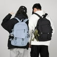 thumbnail image 4 of 15.6 Inch Lightweight Laptop Backpack for Students, Waterproof School Bag for College & Travel, Ideal Gift for Friends and Family, Gray Blue, 4 of 12
