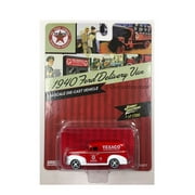 JOHNNY LIGHTNING 1:64 MIJO EXCLUSIVES - TEXACO - 1940 FORD DELIVERY VAN RED DIECAST TOY CAR JLCP7013-24
