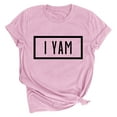 thumbnail image 2 of Lilgiuy Plus Size T Shirts for Women Cute Letter Print Tees Shirts Crewneck Summer Short Sleeve Tops Casual Loose Fit Blouses for Travel Vacation, 2 of 4