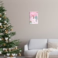 thumbnail image 2 of Magical Christmas Pink Unicorn Holiday Graphic Art Unframed Art Print Wall Art, 2 of 6