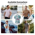 thumbnail image 6 of Yiaed Dogs With SwimmingPrint Men's Short Sleeve Polo Shirt,Golf Polo for Men Three-Button Golf Shirt Athletic Casual Collared T-Shirt- 3X-Large, 6 of 7