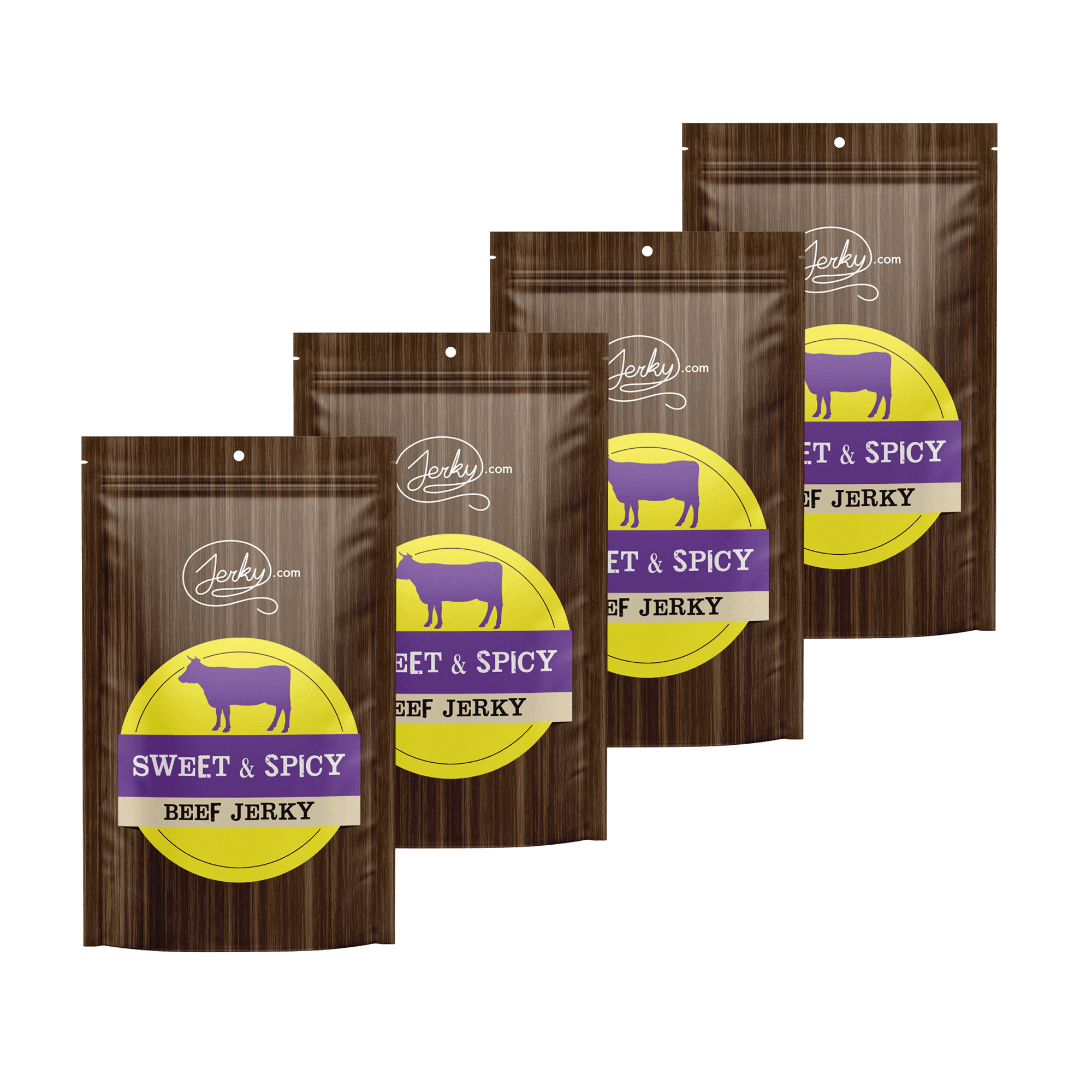All Sweet & Spicy Original Beef Jerky - No Added Preservatives, No MSG or Nitrates - Bold & Peppery, 100% Lean Beef (1 Pound)