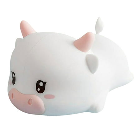 

1pc Cartoon Cattle Shape Night Light Atmosphere Mood Bedside Night Lamp