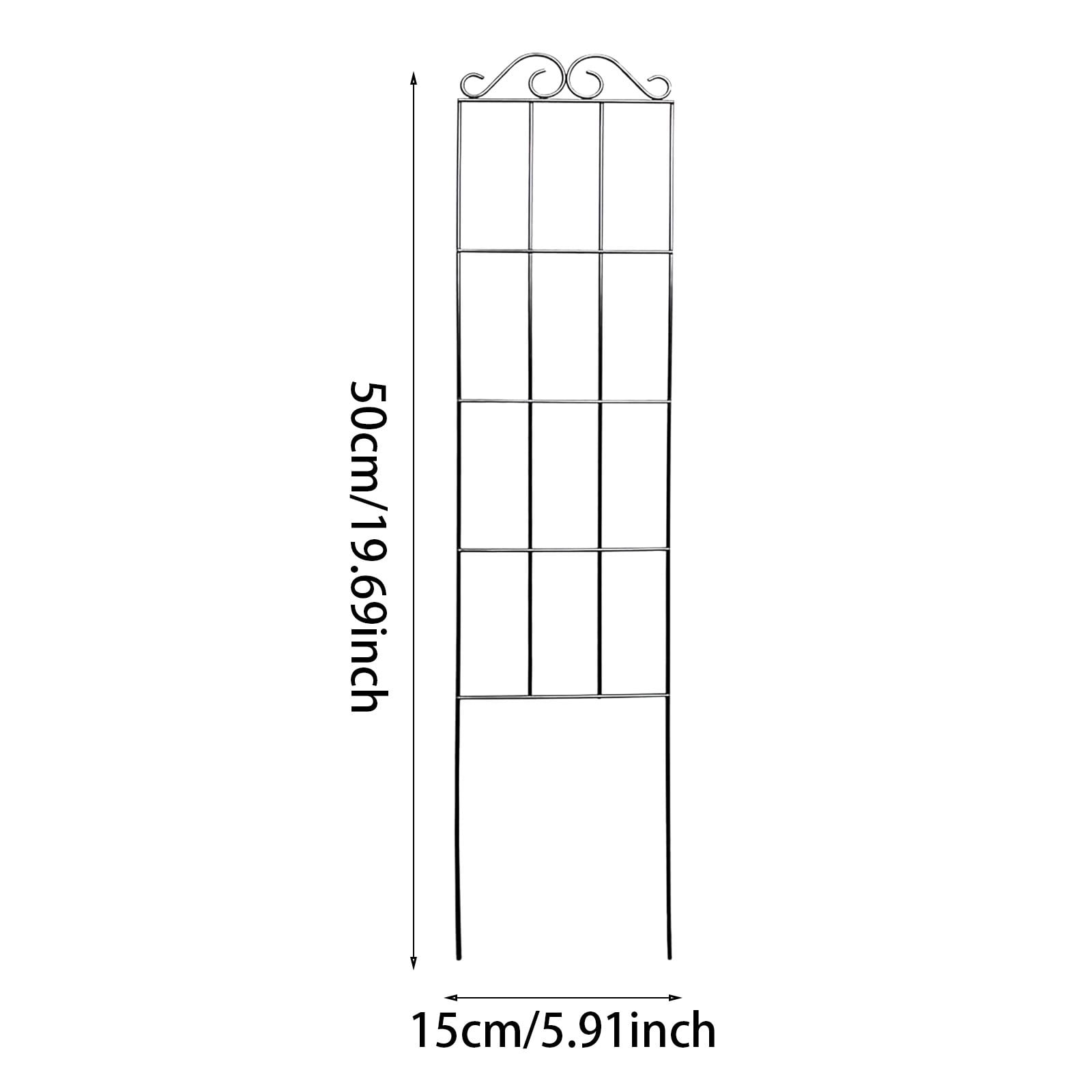 LYCAQL 4 Pcs Garden Vine Trellis Mini Climbing Trellis Trellis for Garden T-shaped Flower Stand Grid