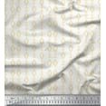thumbnail image 1 of Soimoi White Poly Georgette Fabric Artistic Geometric Print Fabric by Yard 42 Inch Wide, 1 of 5