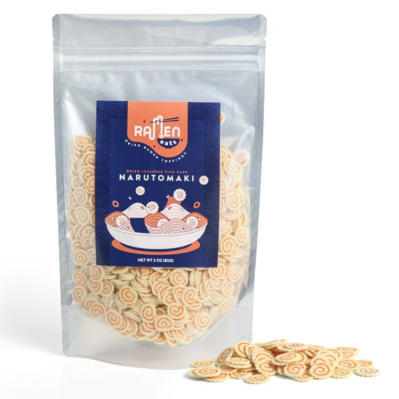 Ramen Eats Dehydrated Japanese Fish Cake Narutomaki Noodle Soup Topping 3 OZ