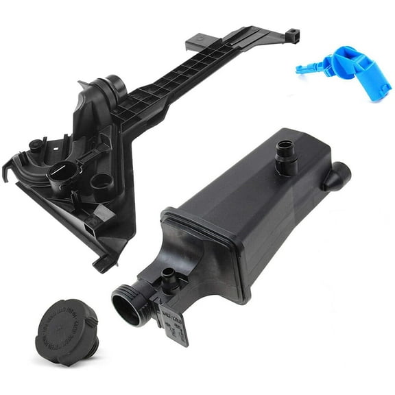 A-Premium Engine Coolant Recovery Tank with Mount Bracket Compatible with BMW 325 325 328 330 i Ci xi 1999-2006 L6 2.5L 2.8L 3.0L Set of 2