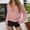 Pink, variant on Women's Quarter Zip Up Hoodies Solid Color Long Sleeve Fashion Crop Hooded Sweatshirts Fall Winter Y2K Pullover