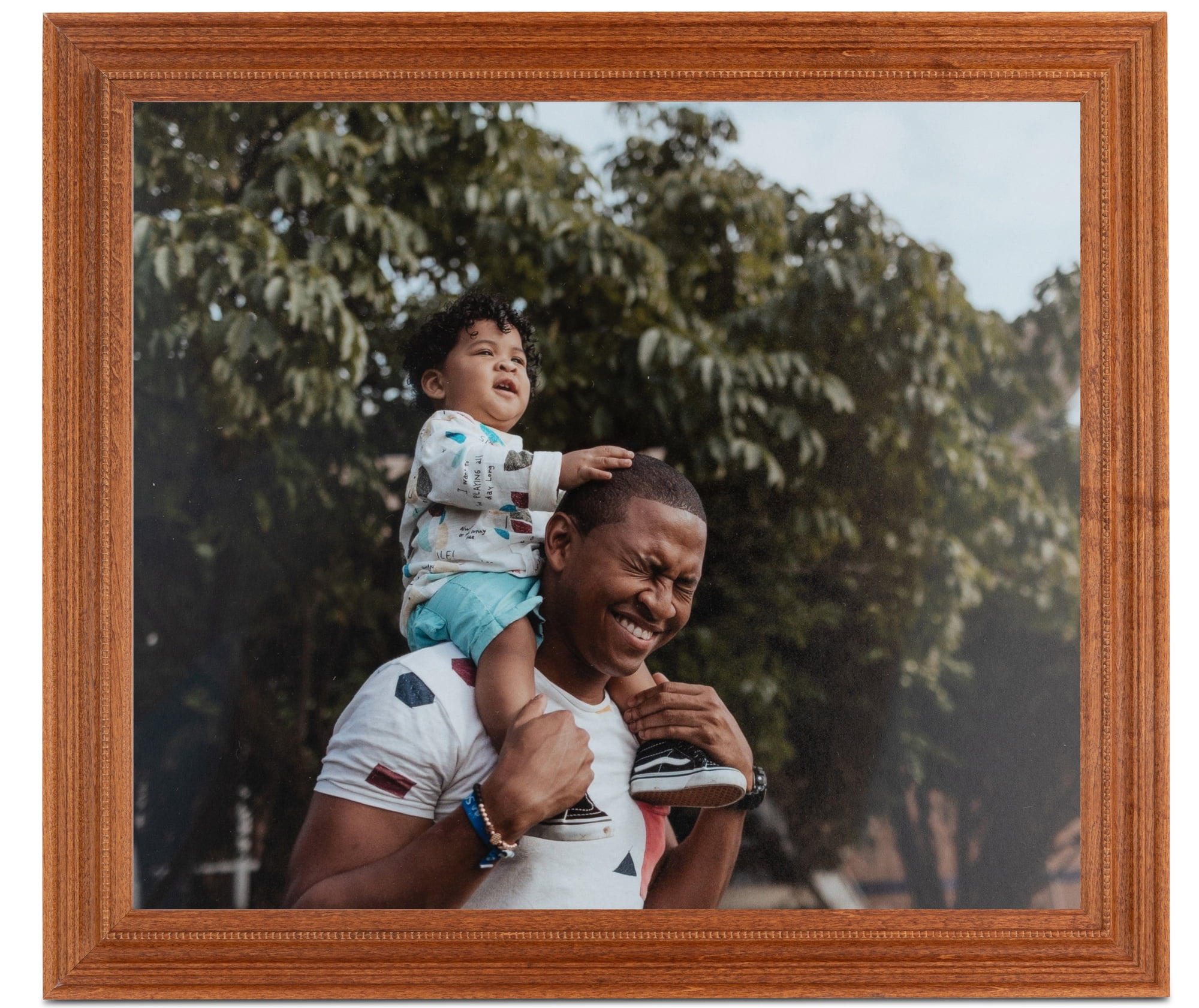 ArtToFrames 18x24 Inch Honey Picture Frame, This Brown Wood Poster Frame is Great for Your Art or Photos, Comes with 060 Plexi Glass (4097)