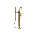 thumbnail image 2 of Kohler T77984-4-CP 1.75 GPM Floor Mount Bath Filler Trim with Lever Handles & Hand Shower - Polished Chrome, 2 of 2
