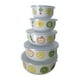 thumbnail image 1 of Juego de 5 cuencos para mezclar, cuenco para sopa redondo multifuncional para frutas y ensaladas, para preparar alimentos Flores de frutas, 1 of 9