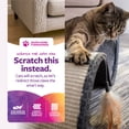 thumbnail image 3 of SmartyKat Scratch Scroll Sisal & Carpet Curled Cat Scratcher for Indoor Cats & Kittens, Features Feather Toy for Play, Looped Carpet Material, Gray, 3 of 9
