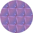 thumbnail image 1 of Ahgly Company Tapis d'Intérieur Lavables à la Machine, Ronds, Orchidées de Transition, Violets, Ronds de 6', 1 of 7